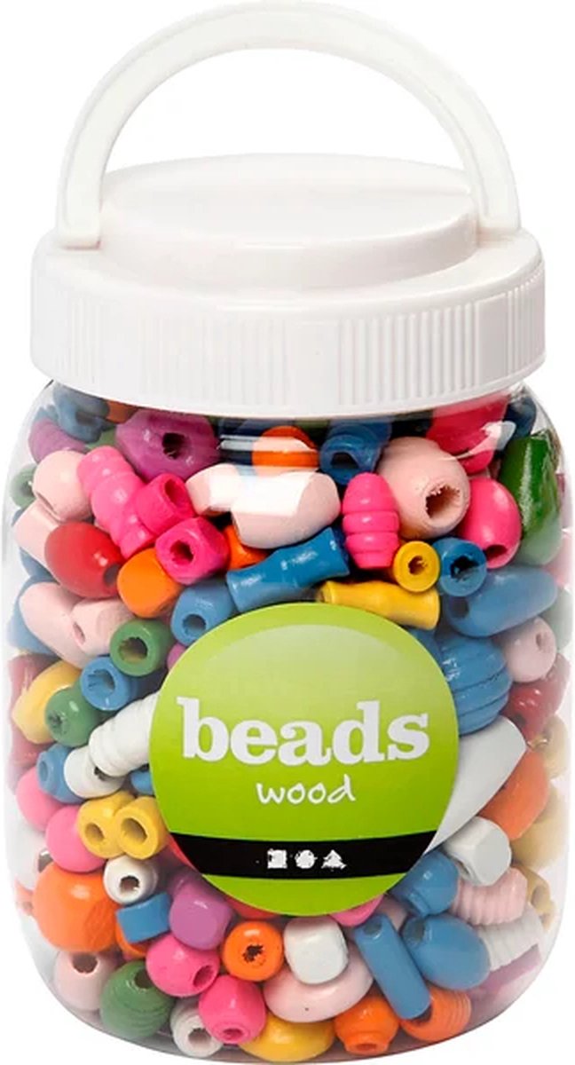 Creativ Company Wooden Beads Color 175gr.
