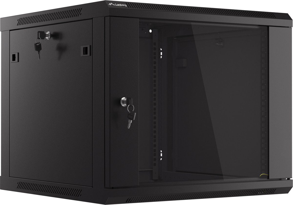Lanberg WF01-6609-10B - 9U - Wall Mount Rack Cabinet