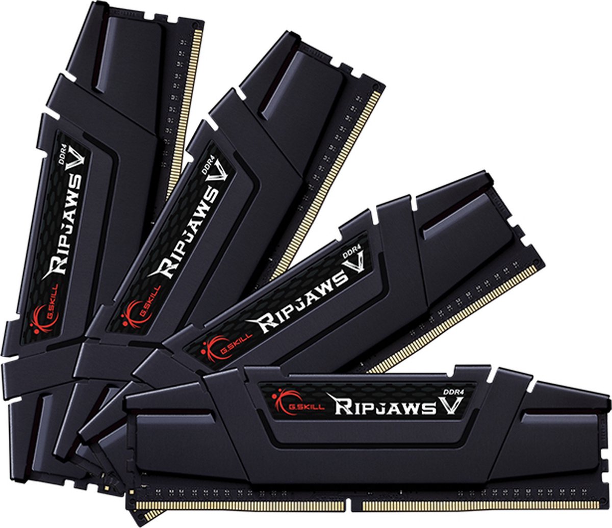 G.Skill Ripjaws V DDR4-3200 - 128GB - CL16 - Quad Channel (4 pcs) - Intel XMP - Sort