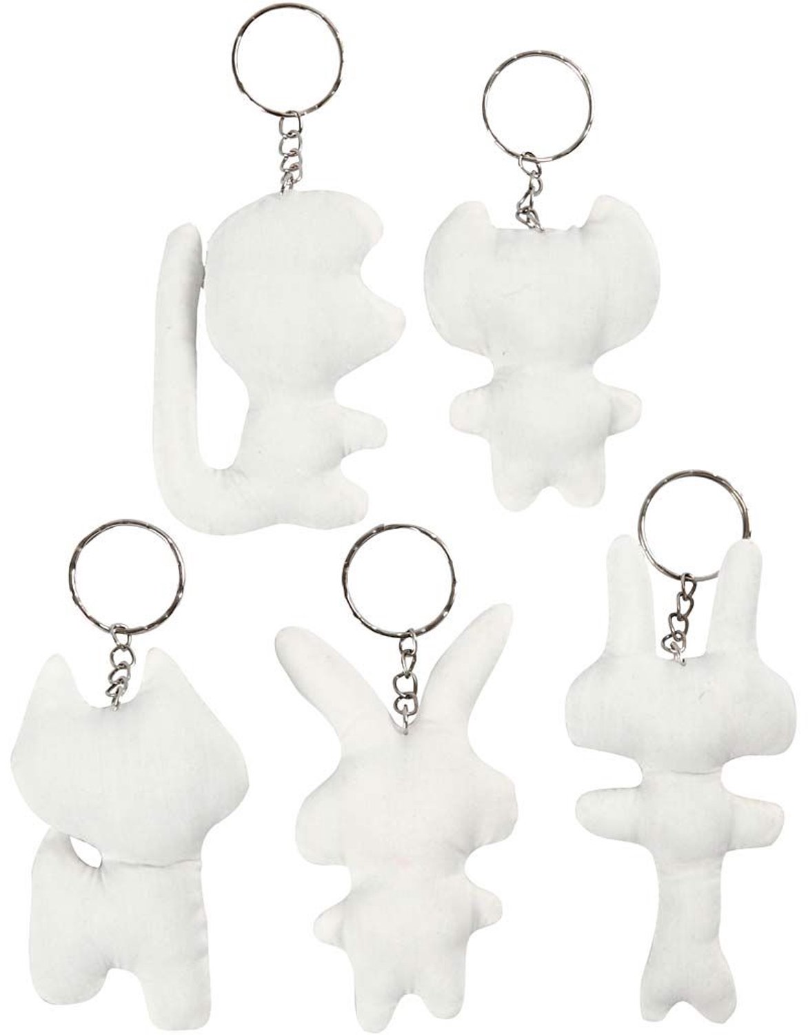 Creativ Company Fabric Animals Keychain 5pcs.