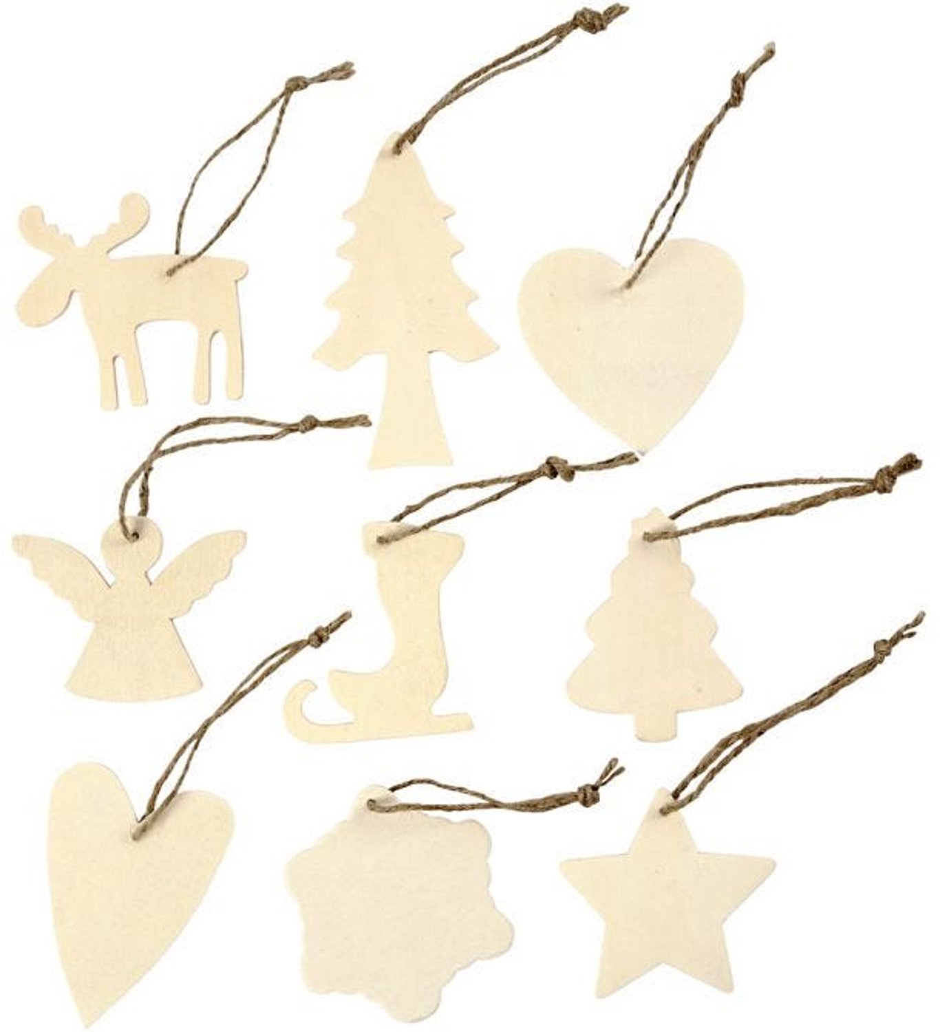 Creativ Company Decorate your Wooden Christmas Pendants 72st.