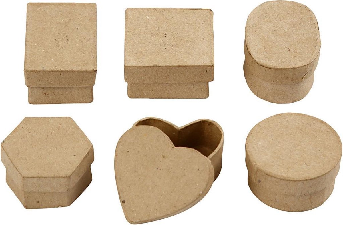 Creativ Company Storage boxes Papier maché Small 6pcs.