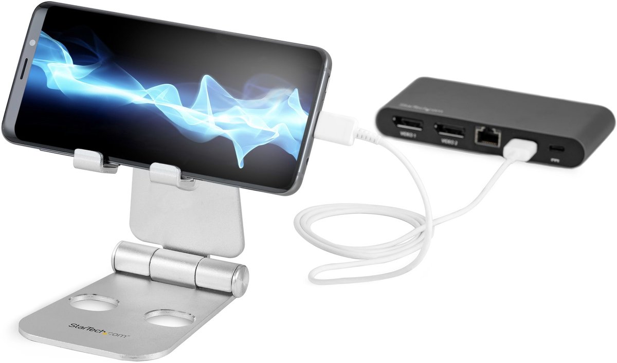 StarTech.com Universal Smartphone and Tablet Stand - Multi Angle - Foldable - desktop stand
