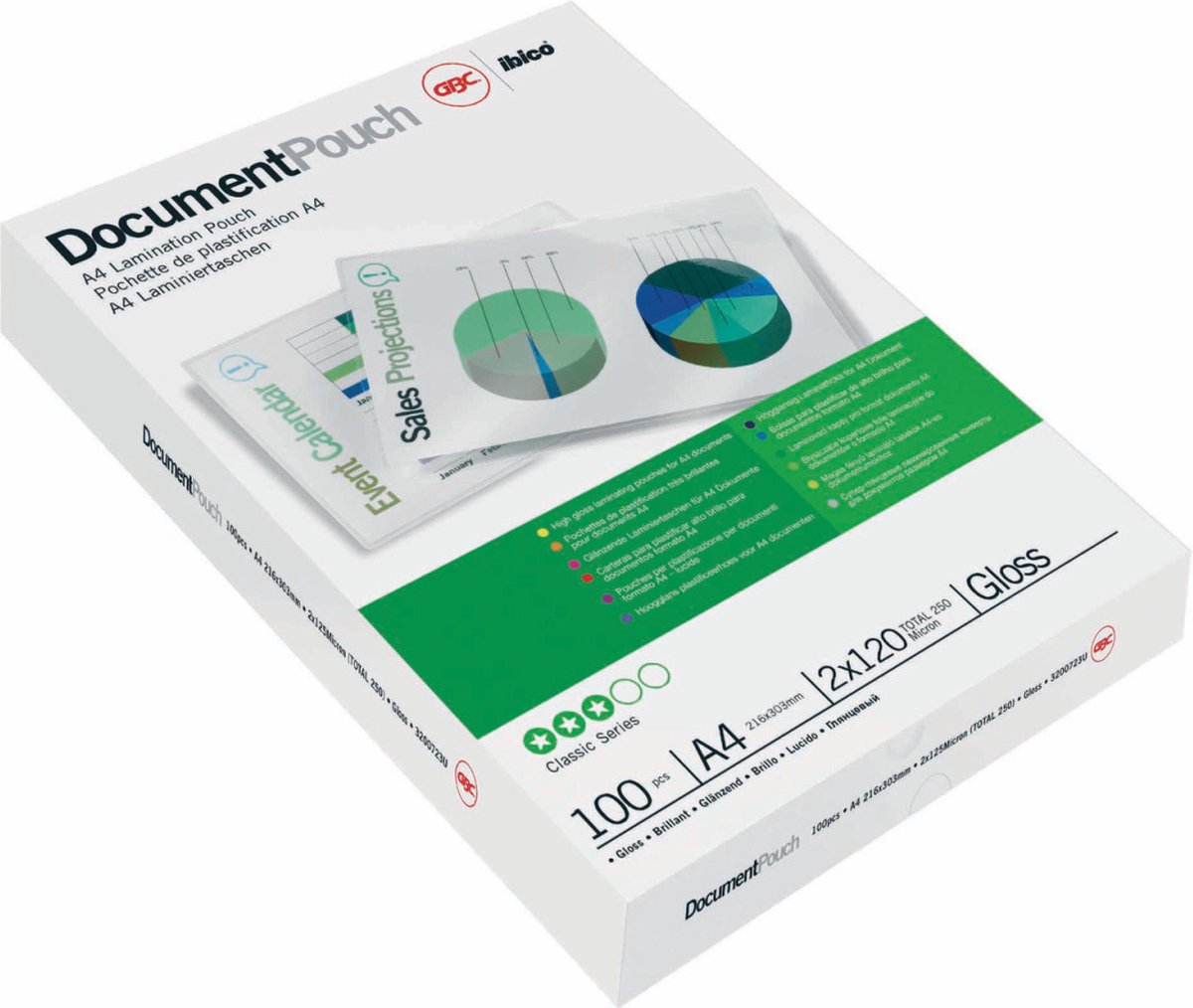 GBC Lamineringslomme A4 80 micron