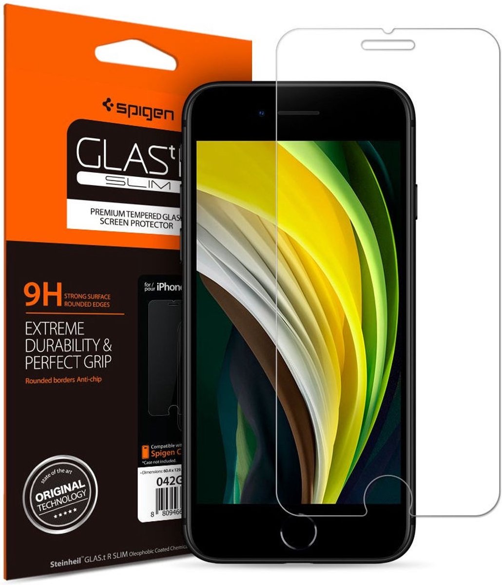 Spigen Glas.tR SLIM HD 1 Pack - iPhone SE (2022/2020)/8/7