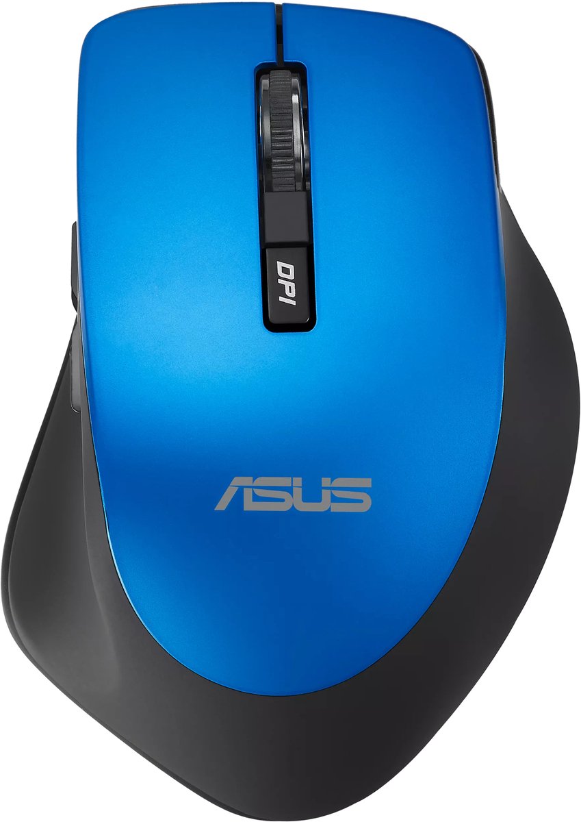 ASUS WT425 - Wireless Mouse - Blue - Mus - Optisk - 6 knapper - Blå