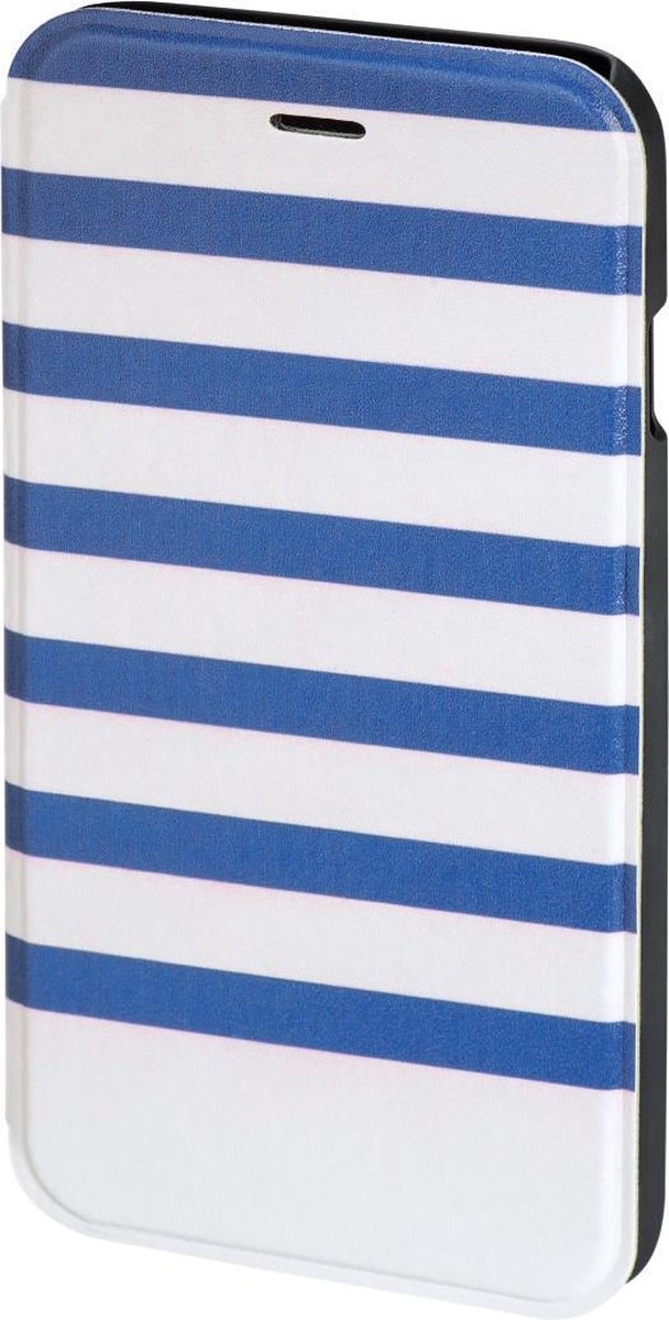 Hama "Stripes" Booklet Case for Apple iPhone 6/6s blue/white