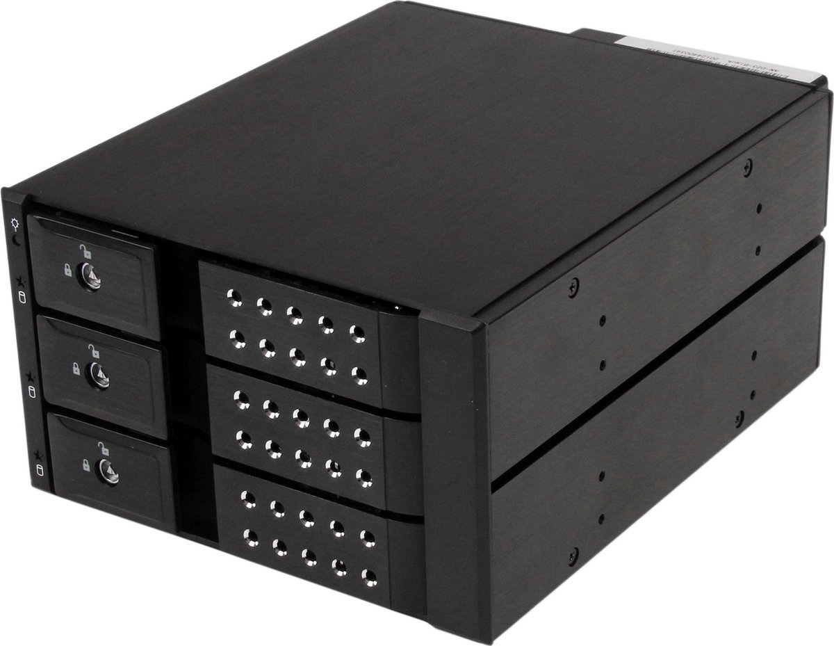 StarTech.com 3 Bay Trayless Hot Swap 3.5" SATA HDD Mobile Rack Backplane