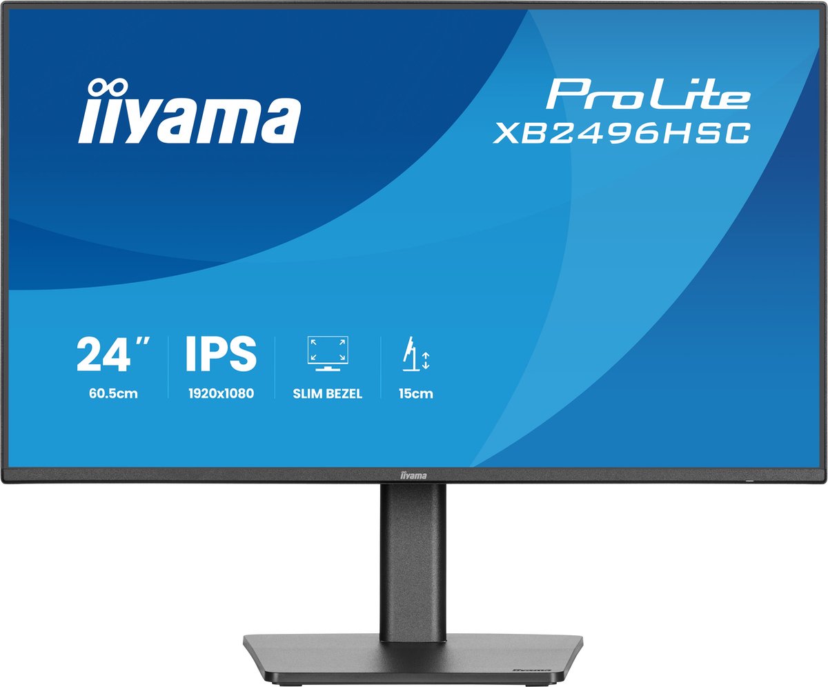 24" iiyama ProLite XB2496HSC - 1920x1080 (FHD) - 144Hz - IPS - 65W USB-C