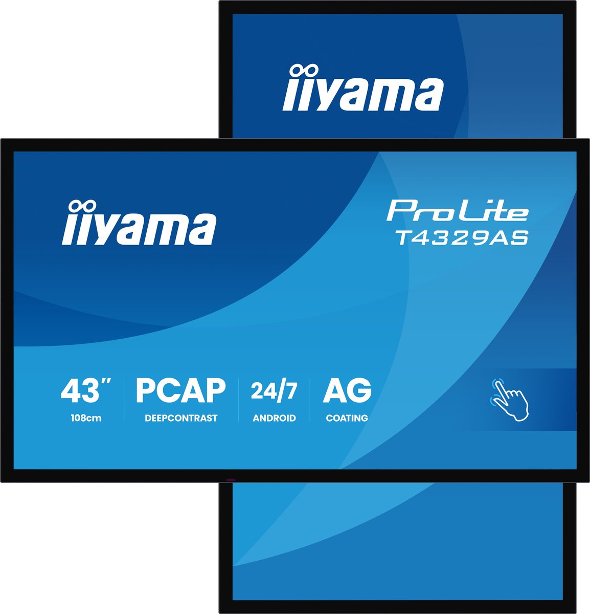 iiyama ProLite T4329AS-B1AG 43" Class (42.5" viewable) LED-backlit LCD display - 4K - for digital signage