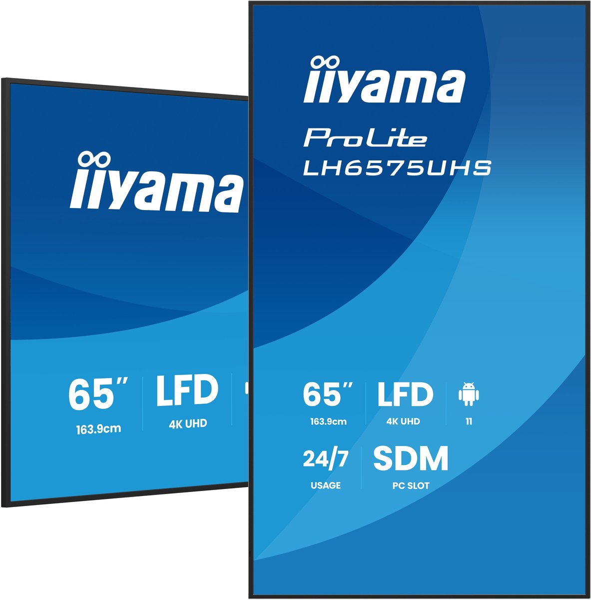 iiyama ProLite LH6575UHS-B2AG 65" Class (64.5" viewable) LED-backlit LCD display - 4K - for digital signage