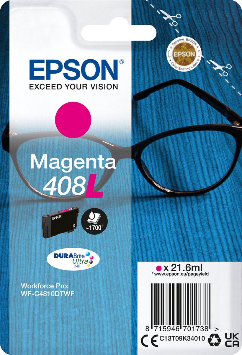 Epson 408L - magenta - original - ink cartridge