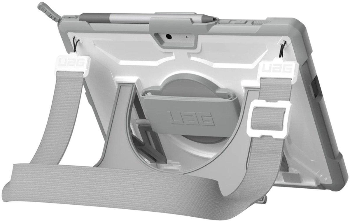UAG Case for Surface Go 3/Go 2/Go [10.5-in] w/ HS & SS - Plasma White/Grey
