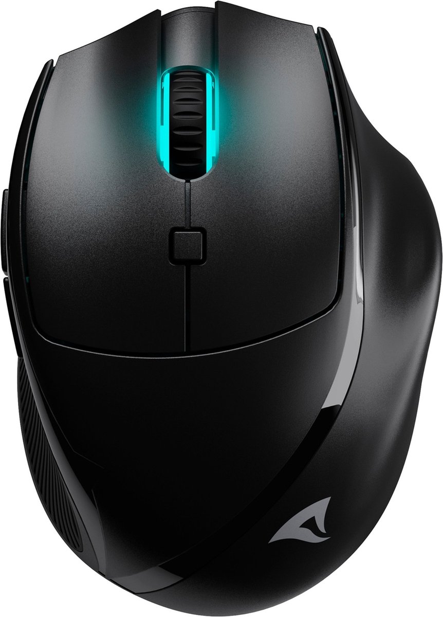 Sharkoon OfficePal M25W - mouse - 2.4 GHz USB - black - Mus - Optisk - 6 knapper - Sort