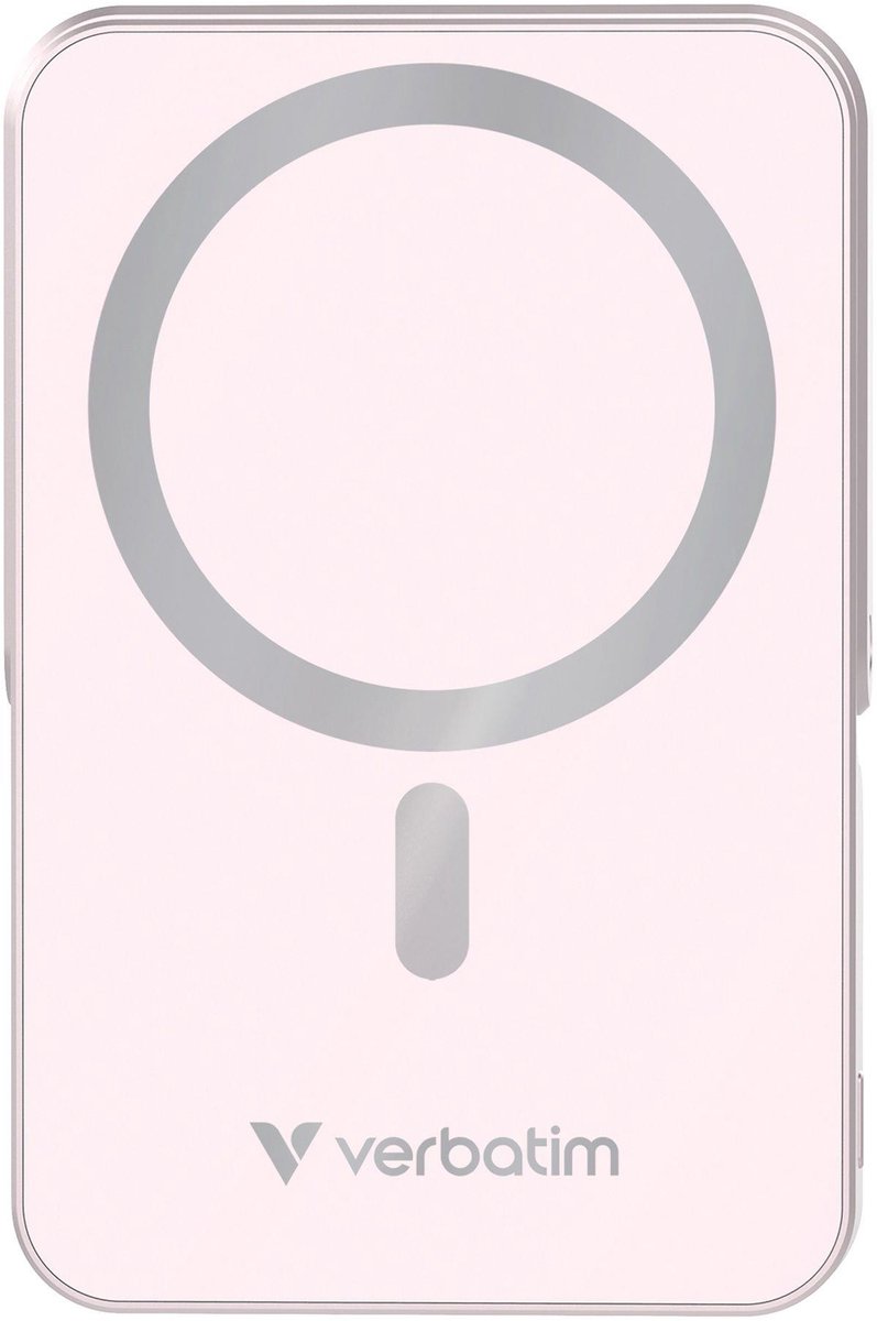 Verbatim Charge 'n' Go wireless power bank - magnetic with stand - Li-pol - 24 pin USB-C - 20 Watt - 10000 mAh