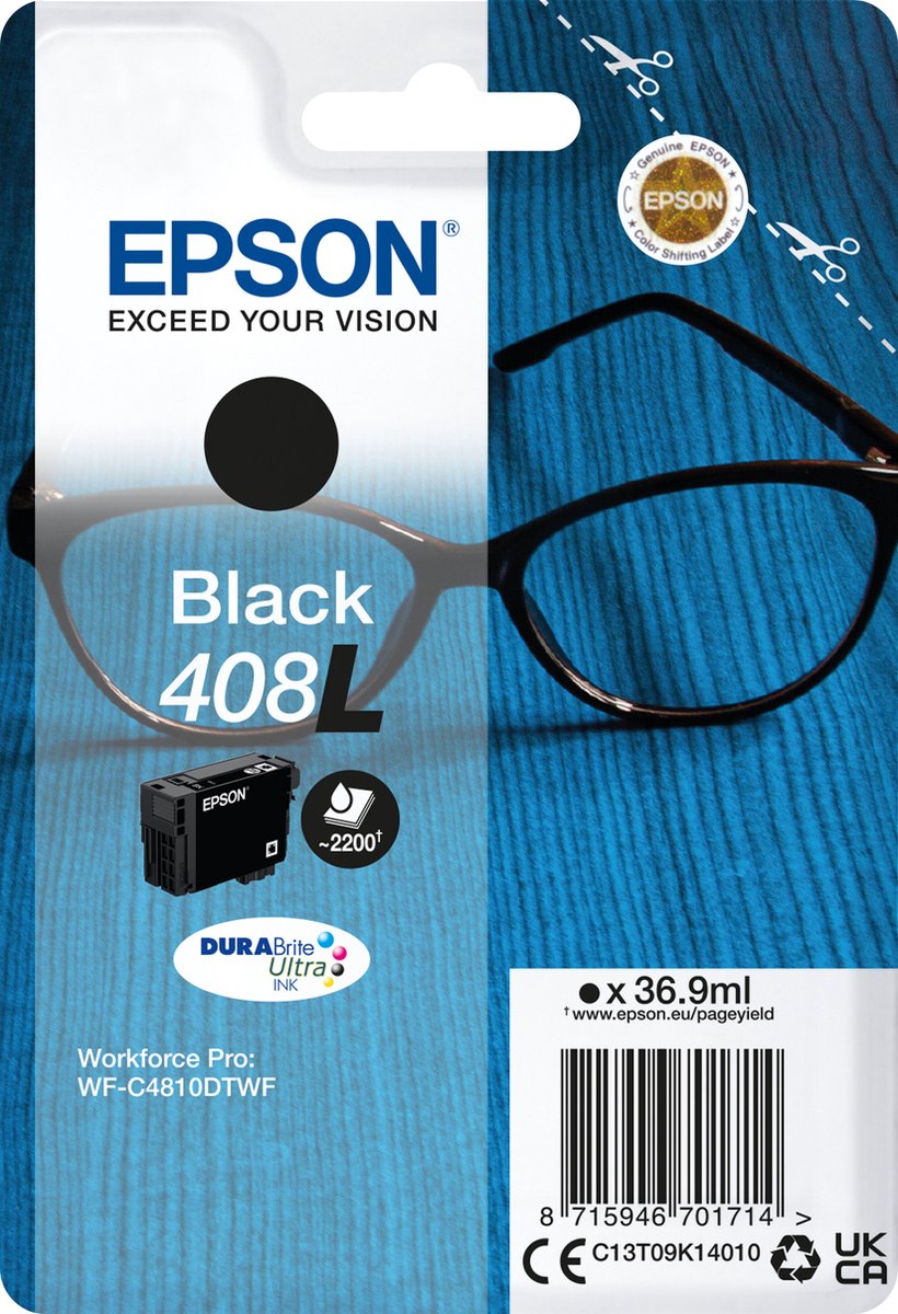 Epson 408XL - Extra High Capacity - black - original - ink cartridge