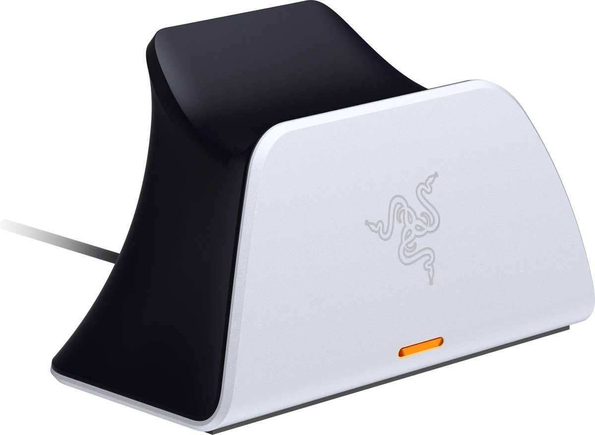Razer Quick Charging Stand for Dual Sense controller - White - Wired Tilbehør til spillekonsol - Sony PlayStation 5