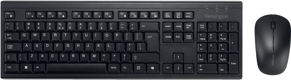 Kensington KM270 EQ - Tastatur & Mus sæt - Universal - Sort