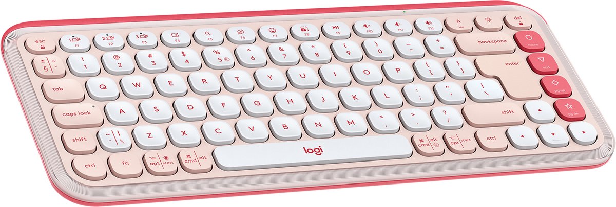 Logitech POP Icon Keys - Tastatur - Amerikansk engelsk - Hvid