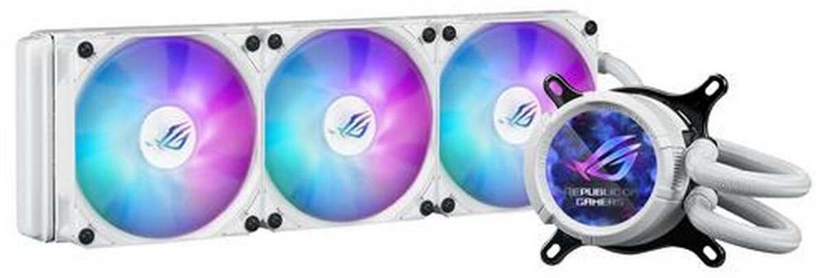 ASUS ROG STRIX LC III 360 ARGB LCD - White - CPU Vandkøling - Max 36 dBA
