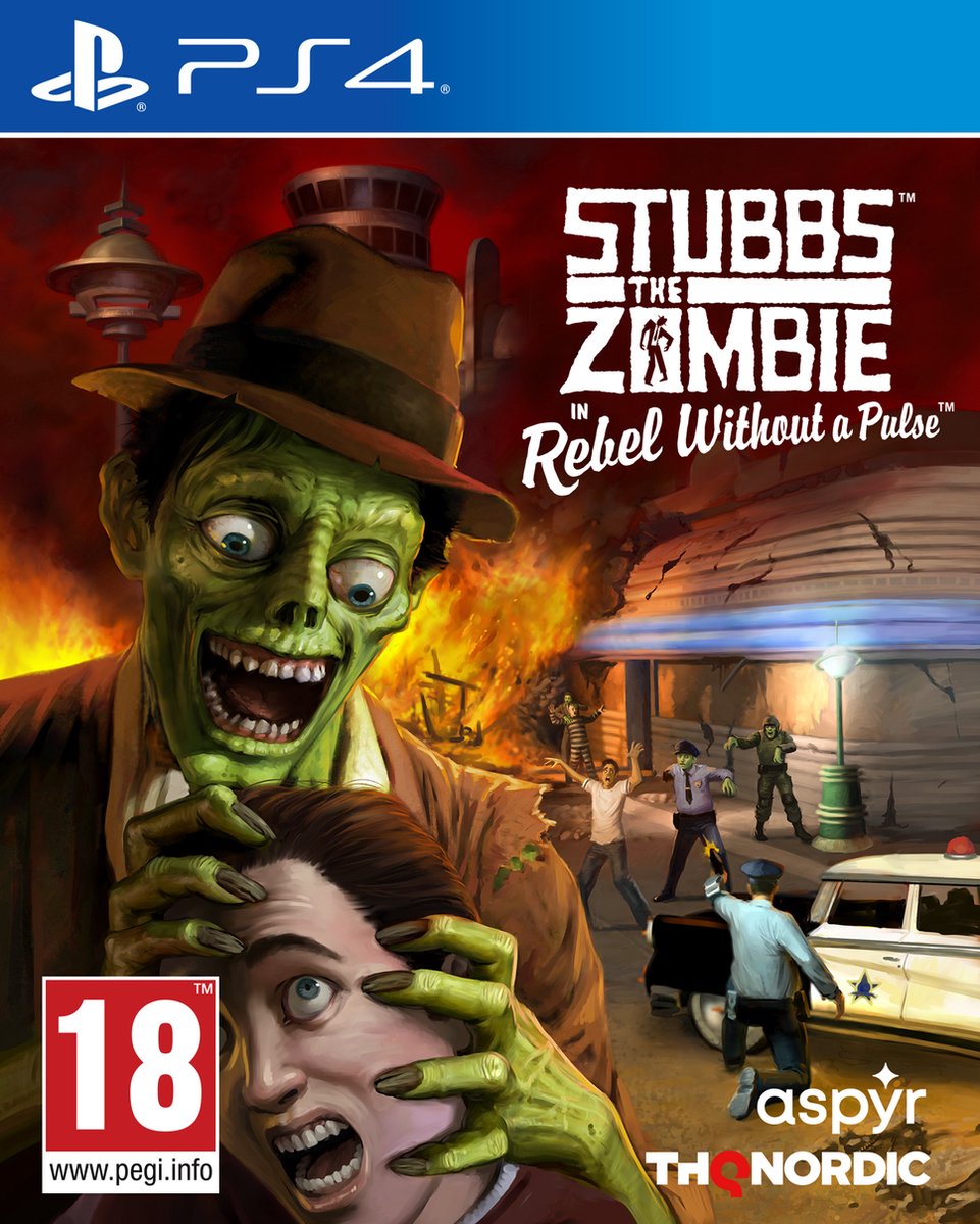 Stubbs the Zombie in Rebel Without a Pulse - Sony PlayStation 4 - Action/Adventure