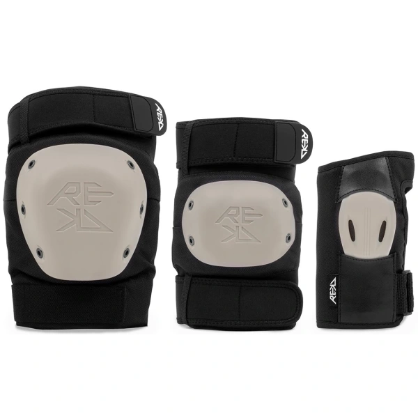 REKD Shield Triple Pad Protections Kit (S - Black/Beige)