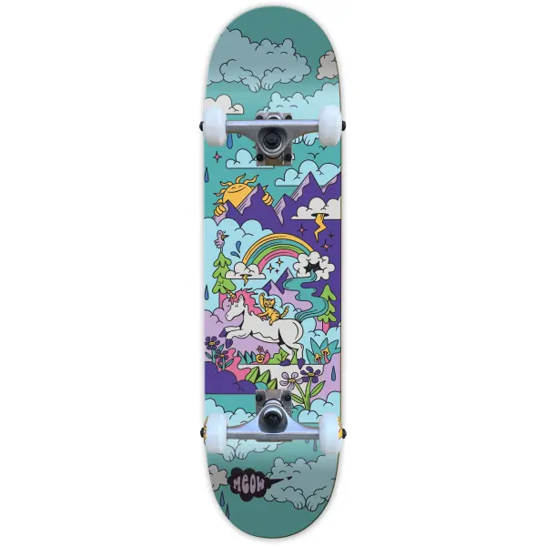 Skateboard Completo Meow Dream (7.25" - Verde acqua)