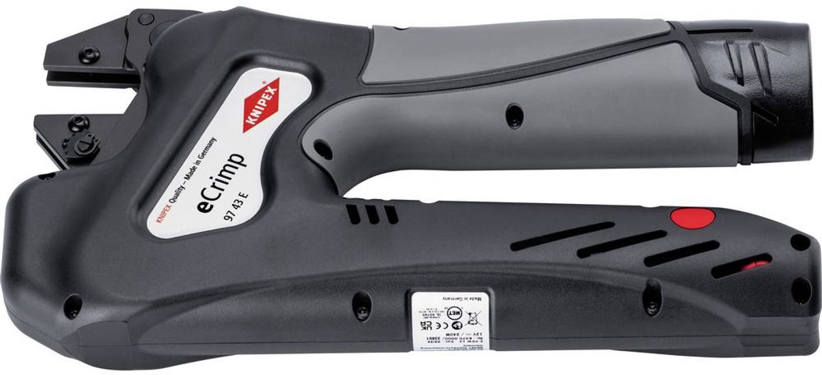 Knipex eCrimp 97 43 E Pinza di crimpaggio a batteria senza matrice di crimpaggio