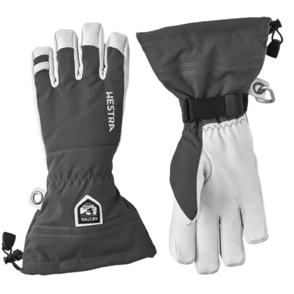 Skidhandskar Hestra Army Leather Heli Ski (12 - Grå)