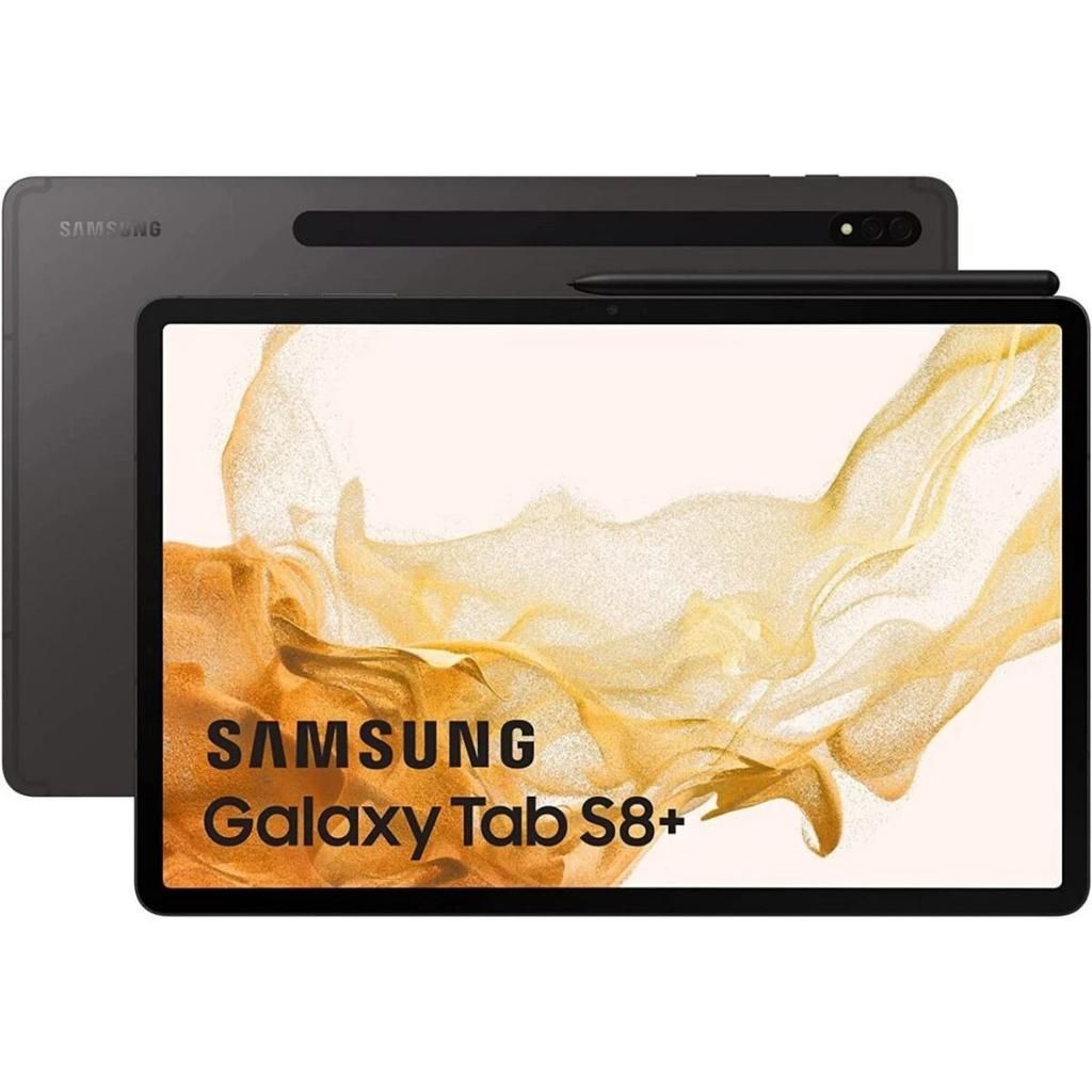 Samsung Galaxy Tab S8+ (12.4", 2022) - Grijs - 128 GB - WiFi