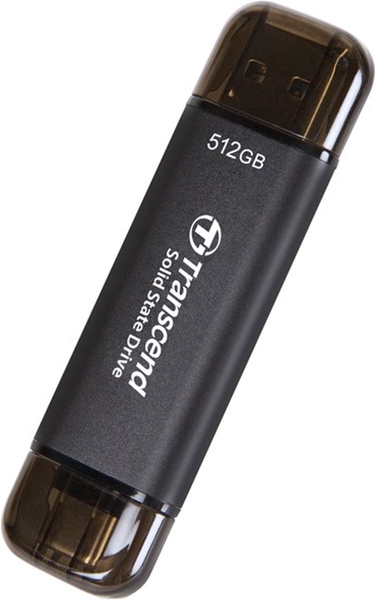 Transcend 512GB External SSD ESD310C USB 10Gbps Type C/A TS512GESD310C