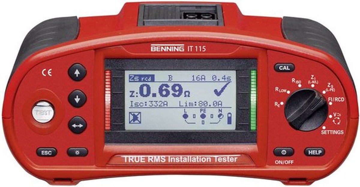 Benning IT 115 Tester per installazioni Norma VDE 0100, 0105