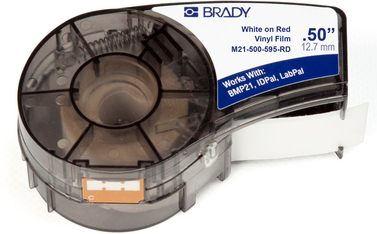 Brady M21-500-595-RD printer label Red Self-adhesive printer label