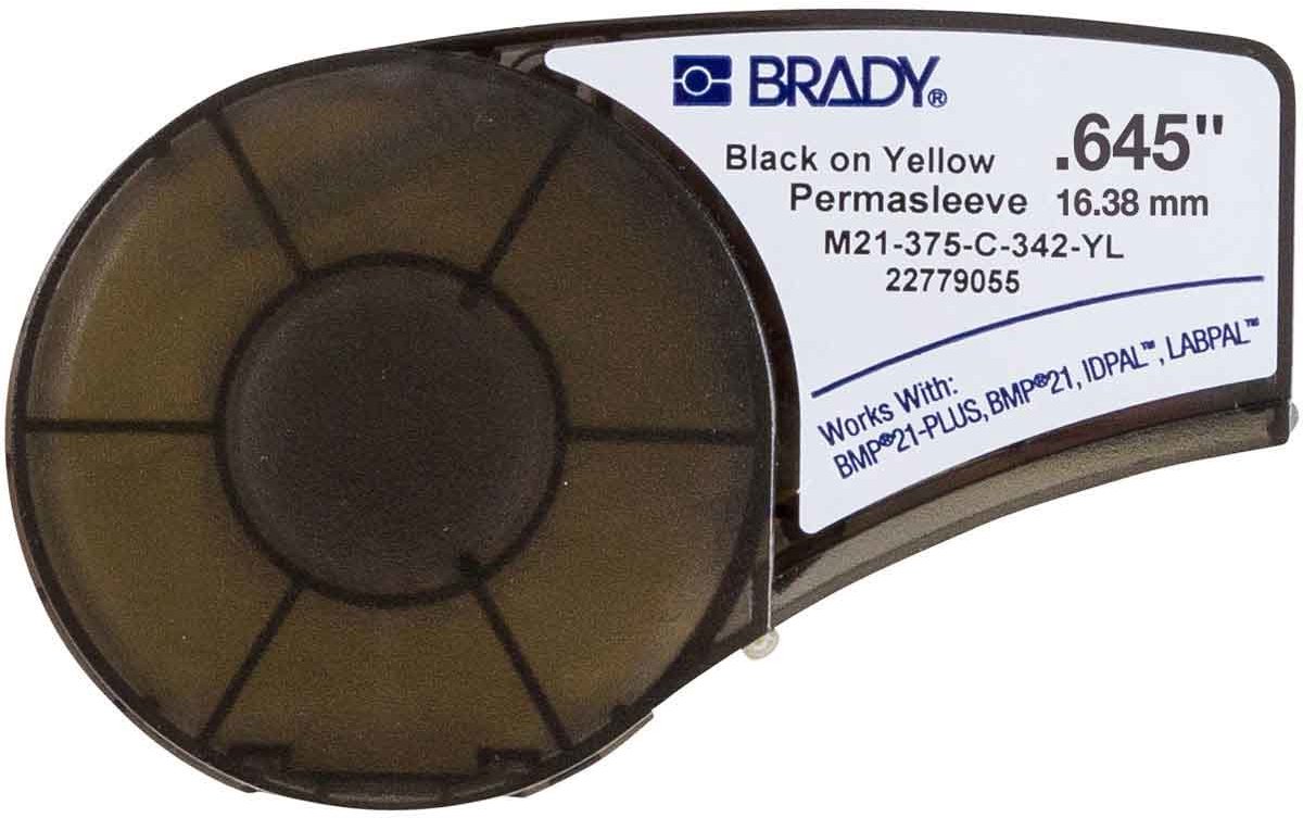 Brady M21-375-C-342-YL printer label Yellow Non-adhesive printer label