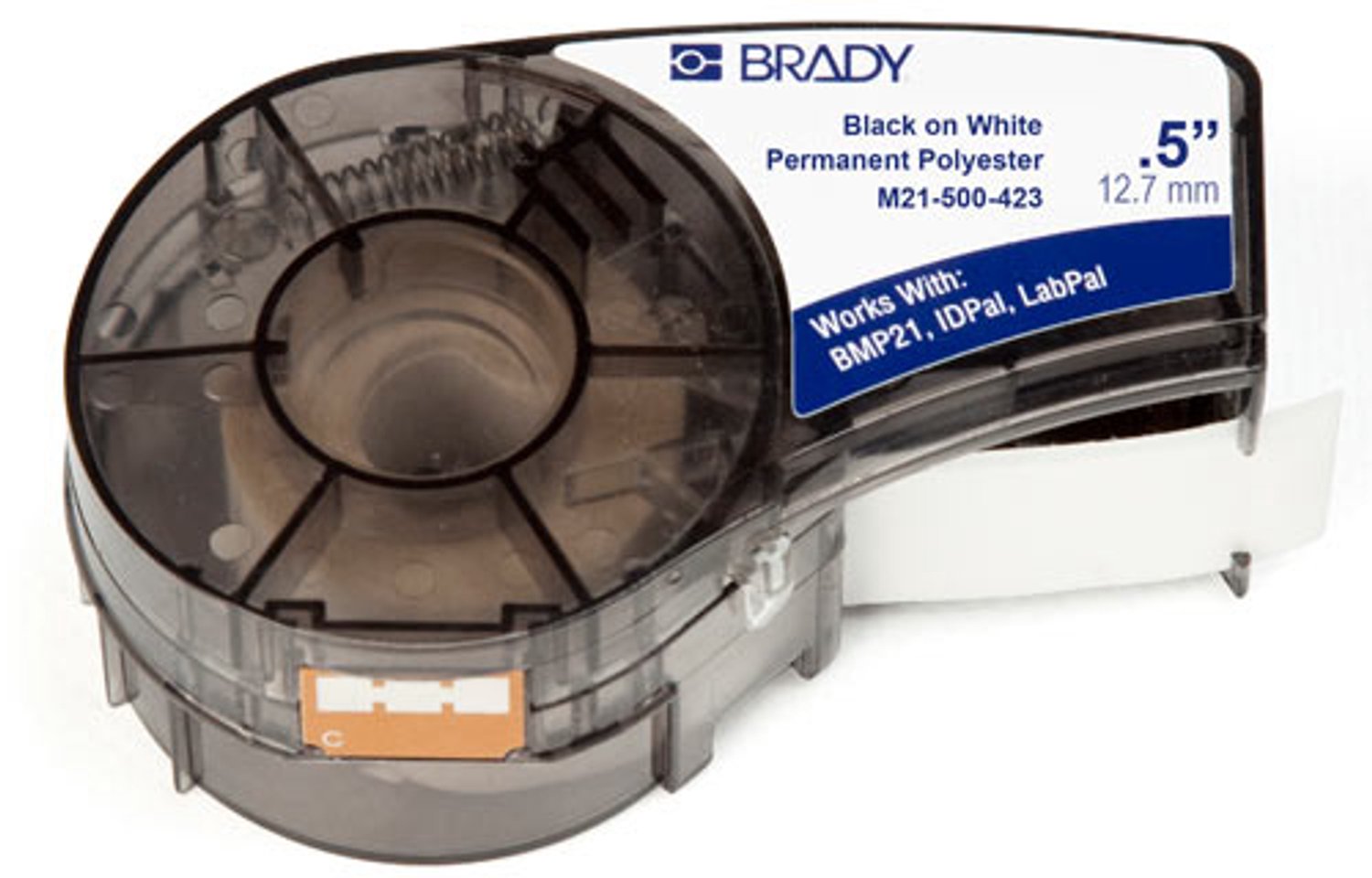 Brady M21-500-423 label-making tape Black on white