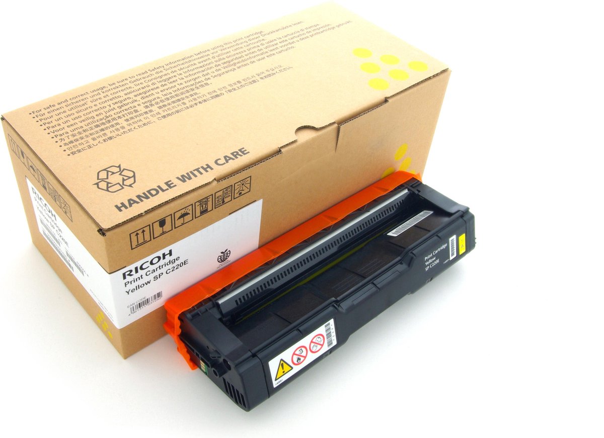 Ricoh 406106/SPC220E Toner yellow. 2K pages ISO/IEC 19798 for Ricoh Af