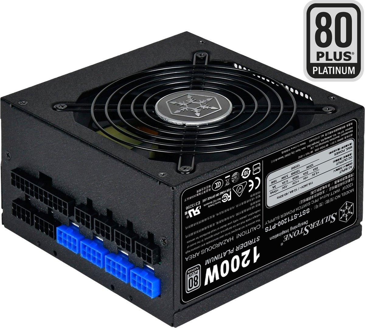 Silverstone ST1200-PTS power supply unit 1200 W 20+4 pin ATX ATX Black