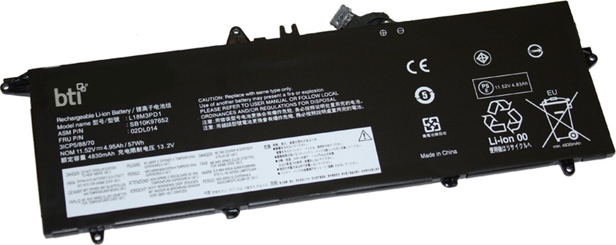 BTI Replacement 3 cell battery for ThinkPad T490s T14S T495S replacing