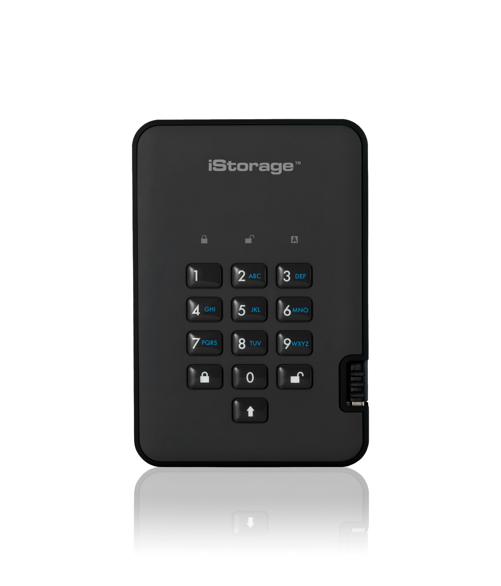 iStorage diskAshur² SSD 8TB Black | Secure Portable Solid State Drive