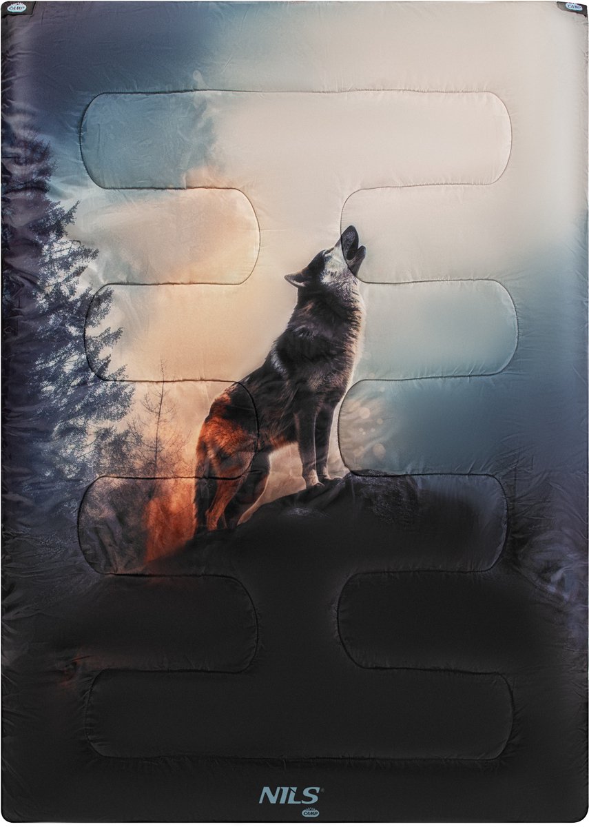 Sac de couchage double 3en1 NILS Camp NC3601 Wolf