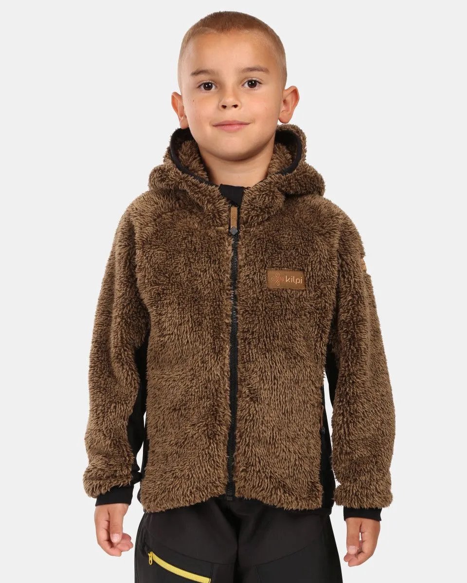 Sweatshirt à capuche polaire duveteux enfant Kilpi Norka-JB