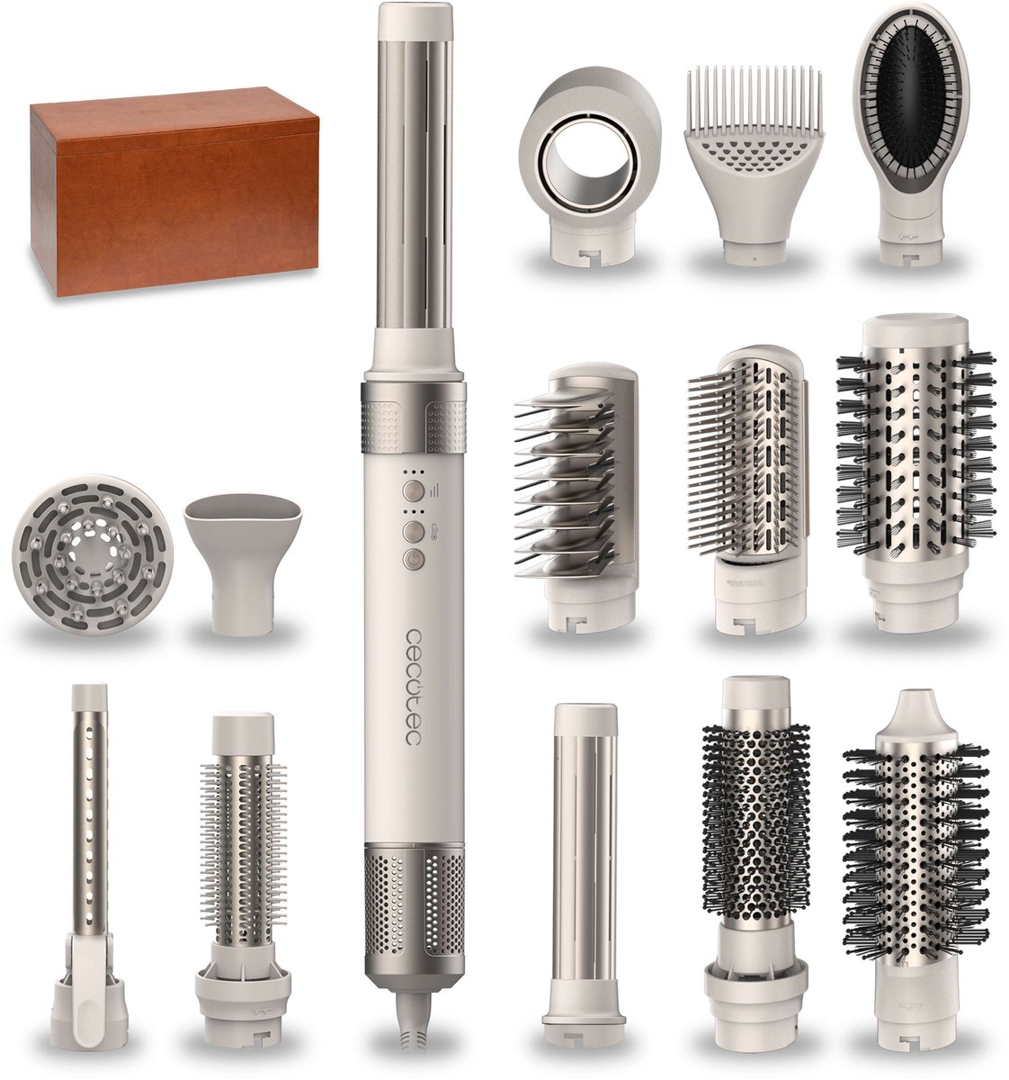 Brosse souflante Cecotec Bamba CeramicCare AirGlam Champagne