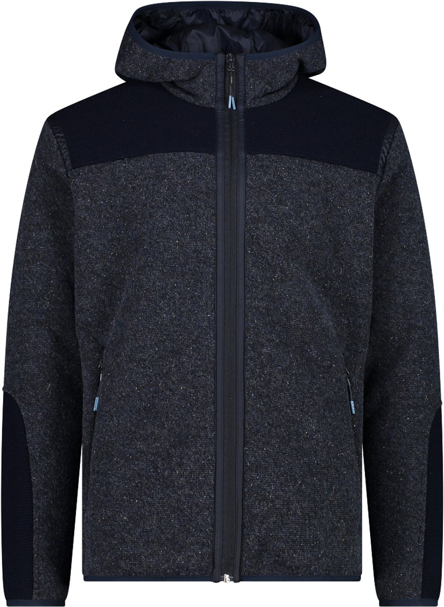 Sweatshirt à capuche wooltech zippé CMP