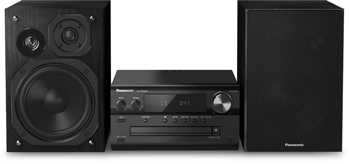 Panasonic SC-PM250EC-S sistema de audio para el hogar Microcadena de música para uso doméstico 20 W Plata