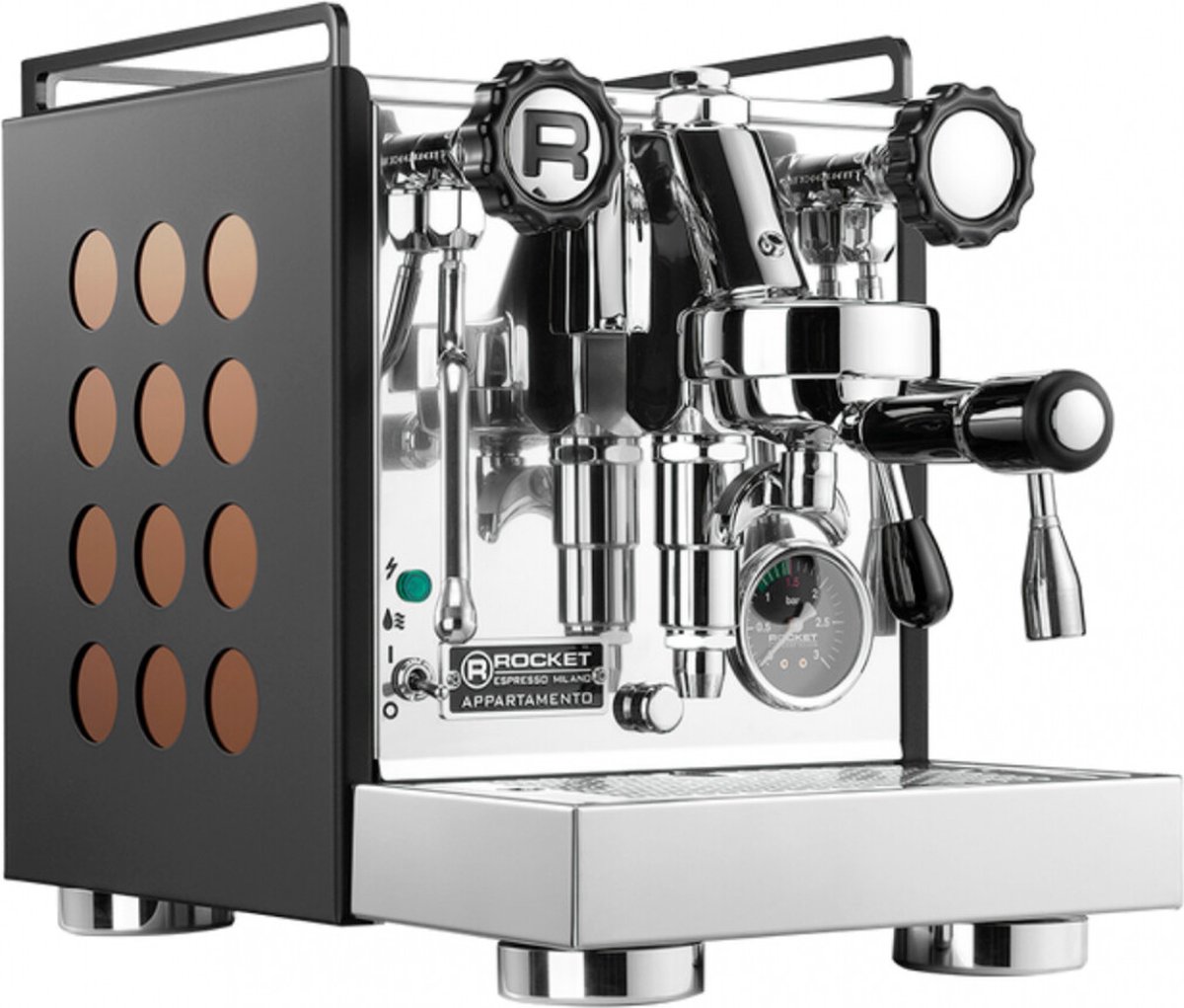 Machine expresso Rocket Appartamento Black/Copper - noire/cuivre