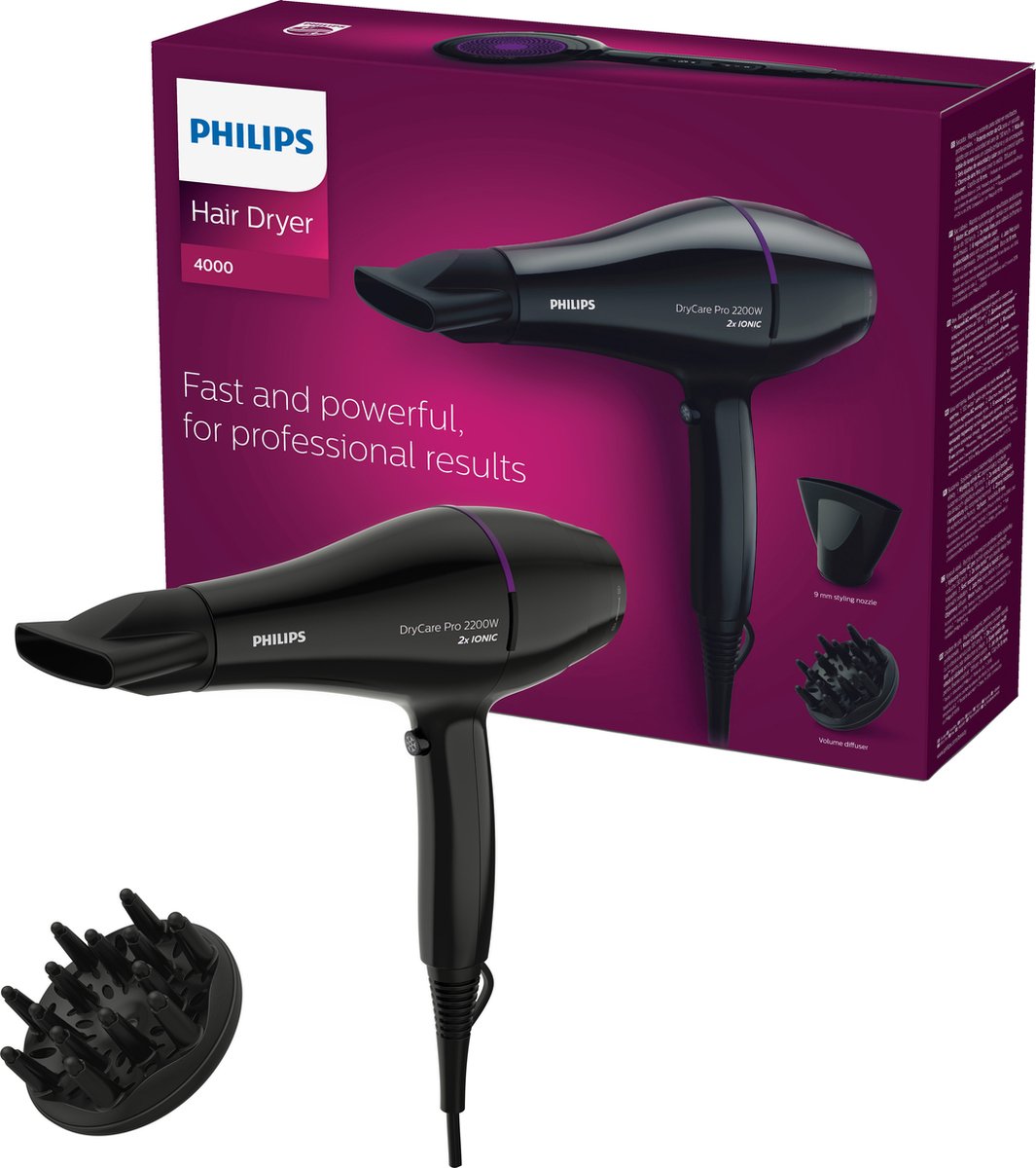Philips DryCare BHD274/00 Secador Pro