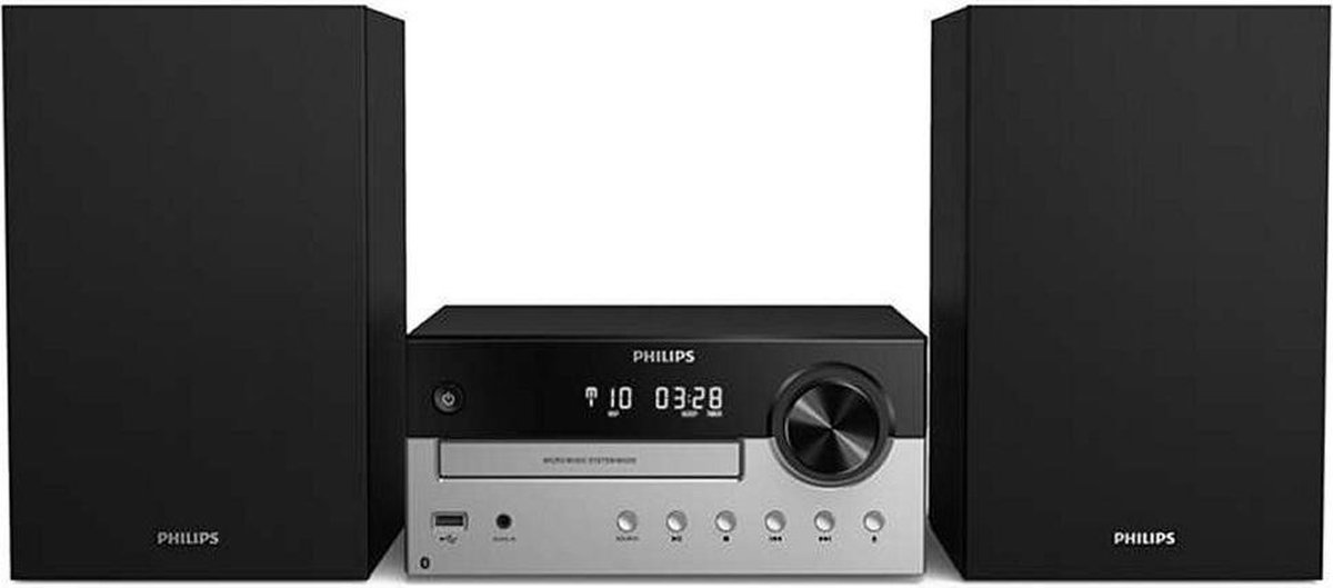 Philips TAM4205 Microcadena de música para uso doméstico 60 W Negro, Plata