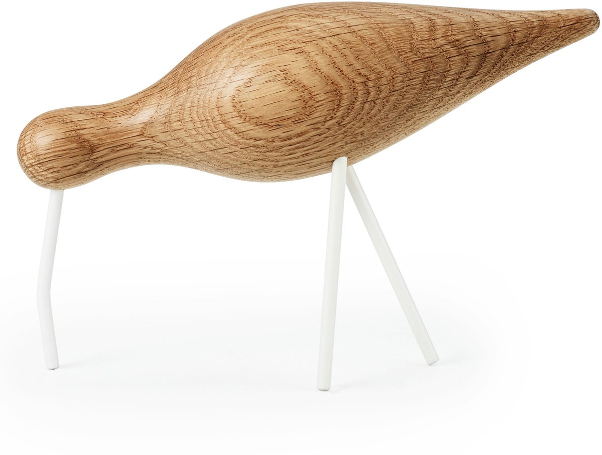 Normann Copenhagen Figura Shorebird roble-blanco grande