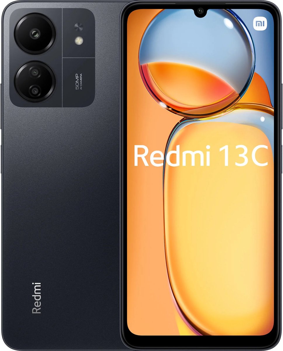 Xiaomi Redmi 13C 17,1 cm (6.74") SIM doble Android 13 4G USB Tipo C 6 GB 128 GB 5000 mAh Negro