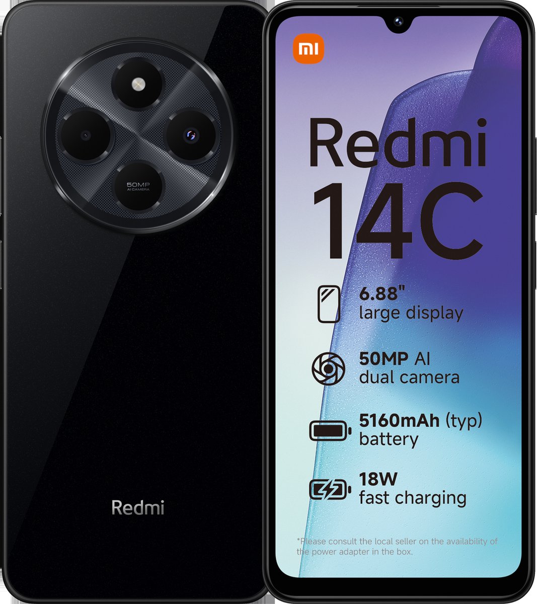 Smartphone XIAOMI REDMI 14C | 256GB | Negro